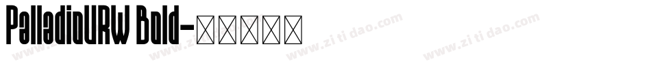 PalladioURW Bold字体转换